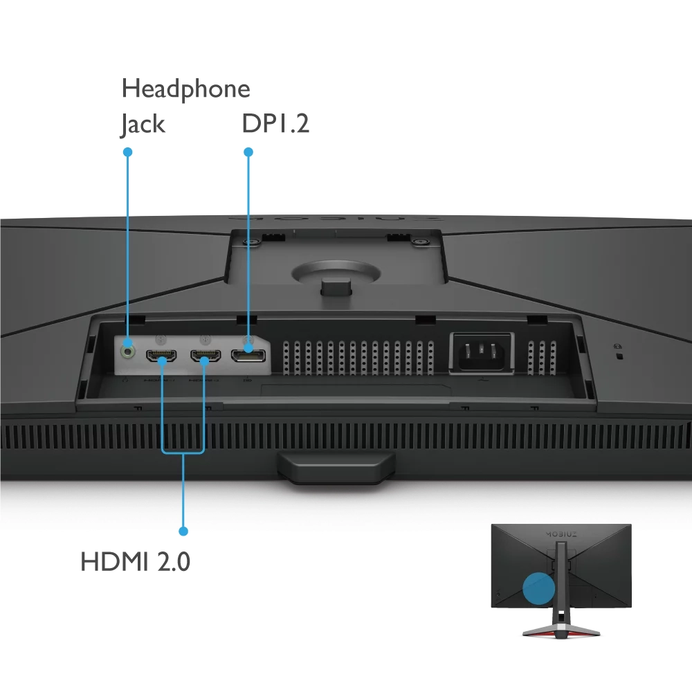 BenQ LED Monitor 27" FHD IPS 165Hz 1ms For Gaming With HDMI | DP | Speaker (EX2710S) view 4